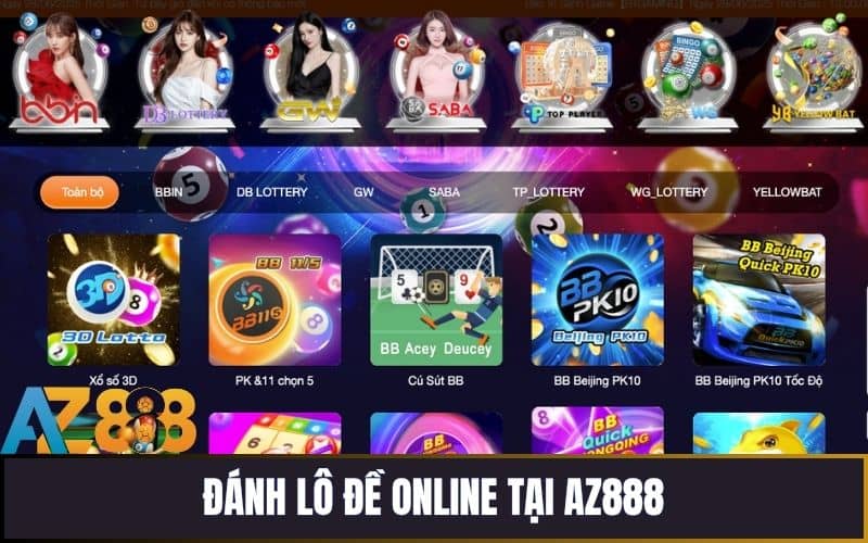 Soi cầu lô đề online chơi xổ số trực tuyến uy tín tại nhà cái AZ888
